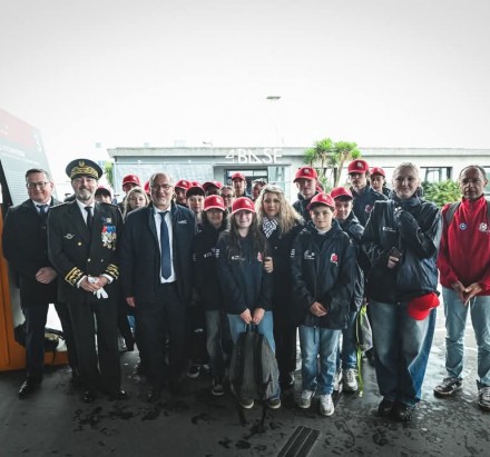 Les cadets à la cérémonie du 10 mai