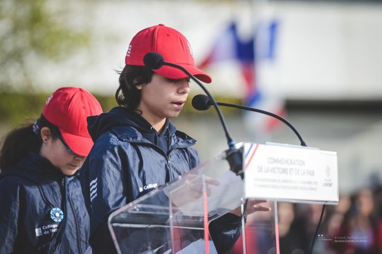 Les cadets à la cérémonie du 11 novembre